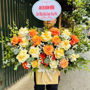 Giỏ Hoa Mừng Khai Trương GH-044