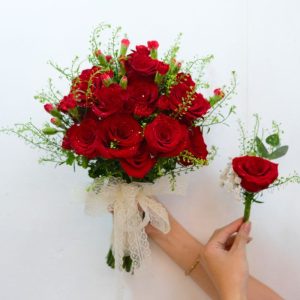Hoa Cưới Cầm Tay Tình Yêu Nồng Cháy HC-019