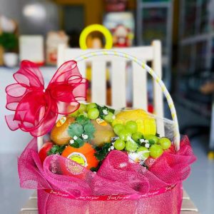 Giỏ Trái Cây Tông Hồng GTC-036
