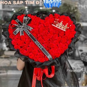 Hoa Sáp Tim Đỏ HS-027