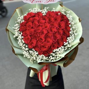 Bó Hoa Hồng Trái Tim HTY-052