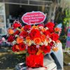 Giỏ Hoa Hồng Đỏ Mix Cam Spirit GH-057