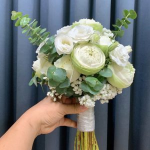 Hoa Cưới Cầm Tay Sen Trắng HC-029