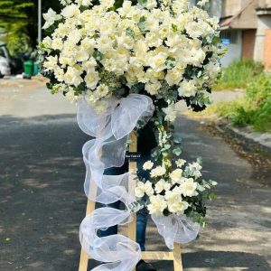 Kệ Hoa Viếng 2 Tầng Trang Trọng HV-090